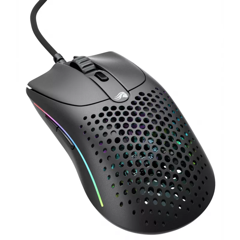 Glorious Gaming Glorious Model O Wired 2 - Mattschwarz, Rechtshändig, Optisch, USB Typ-A, 26000 DPI, 1 ms, Schwarz