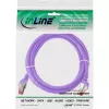InLine Patchkabel S/FTP PiMF Cat.6 250MHz PVC Kupfer lila 0,5m