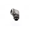 Bitspower Multi-Link Adapter 90°, G1/4 Außengewinde auf 12 mm AD Hardtube, drehbar, grau (BP-BSE90RML)