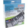 Heim- und Hobby-Werkzeugset InLine 43012A 25-teilig