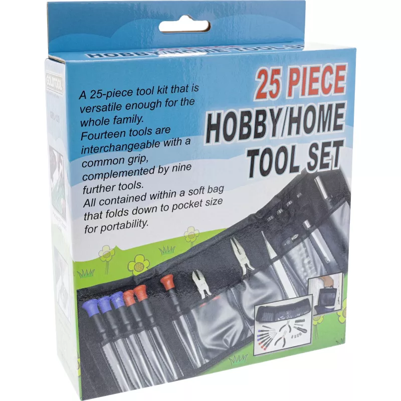Heim- und Hobby-Werkzeugset InLine 43012A 25-teilig