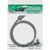 DisplayPort 1.4 Kabel InLine 17151U 8K4K abgewinkelt schwarz/gold 1m