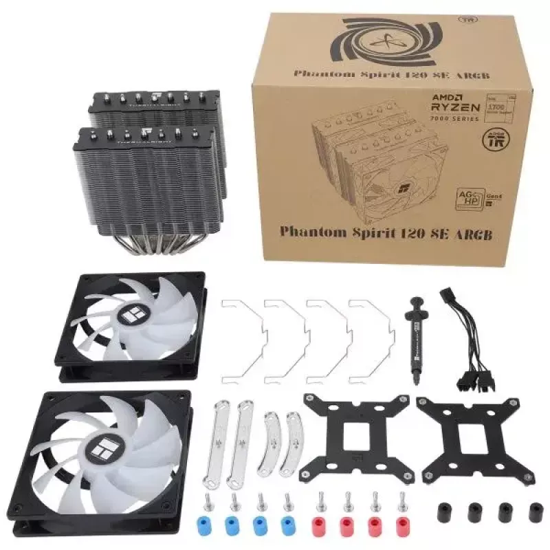 Luftkühler Thermalright Phantom Spirit 120 SE ARGB 12 cm Schwarz