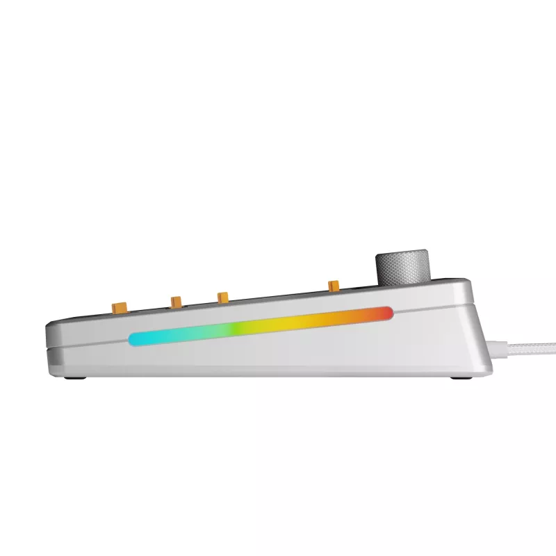Glorious Gaming GMMK 3 PRO 75% Barebones Wired Silver - US, 75%, Kabelgebunden, USB, RGB LED, Silber