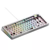 Glorious Gaming GMMK 3 PRO 75% Barebones Wired Silver - US, 75%, Kabelgebunden, USB, RGB LED, Silber
