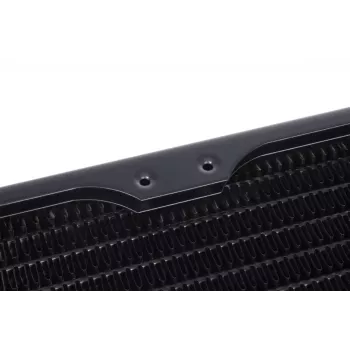 Alphacool 14439 Radiator aus Messing, Kupfer und Stahl, Schwarz, 124 mm Breite