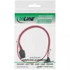 InLine SATA 6Gb/s Kabel mit Rastnasen gewinkelt 0,3m
