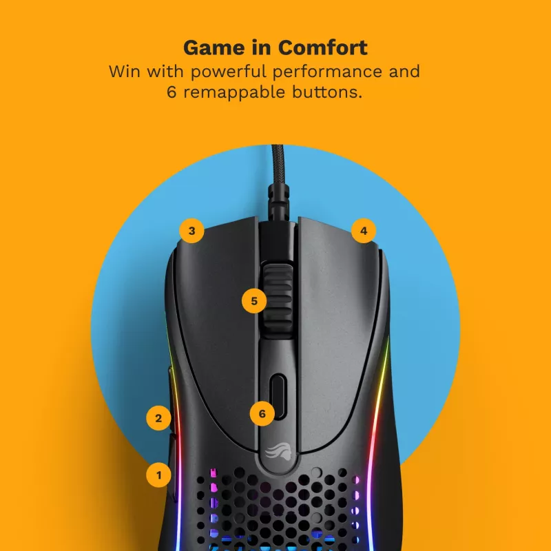 Glorious Gaming Glorious Model D 2 Wired - Mattschwarz