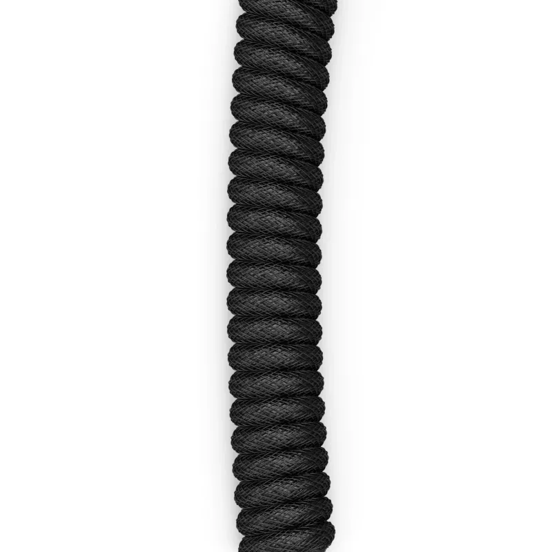 Glorious Gaming Glorious GMMK Spiral-Kabel Phantom Schwarz, Schwarz, 1,4 m, 1 Stk., Glorious Gaming, USB Type-A, USB Type-C, Aviator