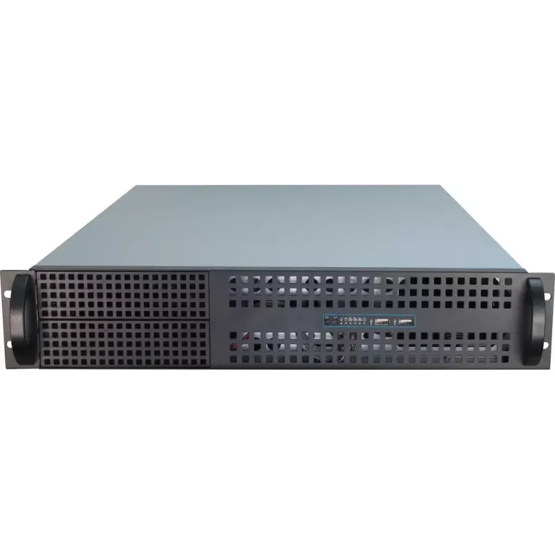 Servergehäuse Inter-Tech 2U-2129N Rack Schwarz, Silber