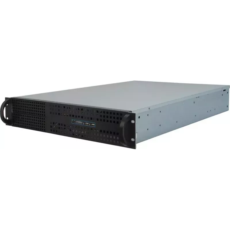 Servergehäuse Inter-Tech 2U-2129N Rack Schwarz, Silber