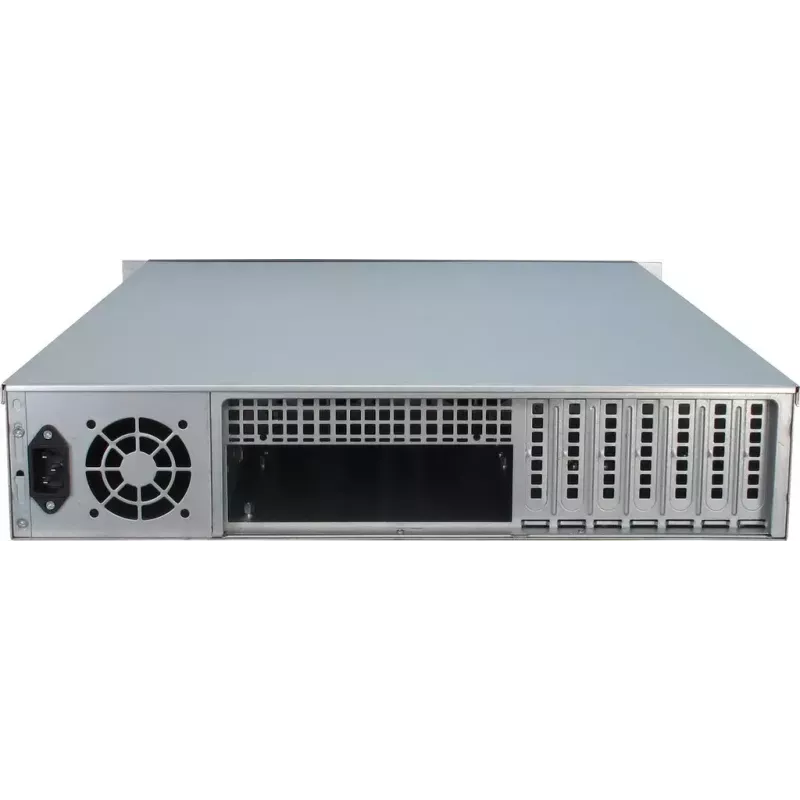 Servergehäuse Inter-Tech 2U-2129N Rack Schwarz, Silber