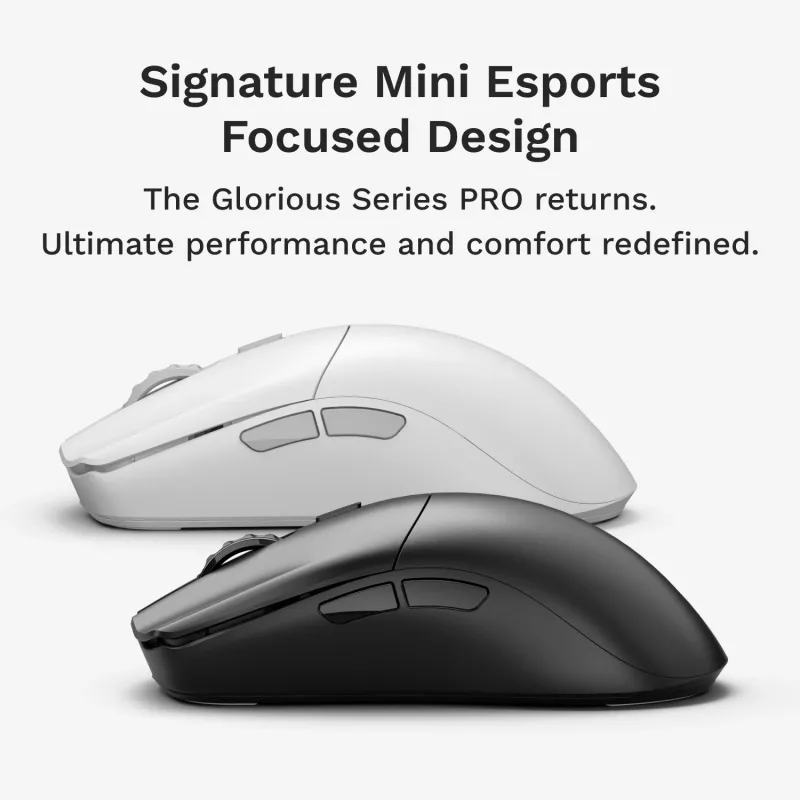 Gaming-Maus Glorious Glorious Series 2 PRO 4K/8K Hz Wireless Maus – Weiß