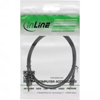 InLine Micro-USB-2.0-Kabel USB-Typ-A-Stecker / Micro-B-Stecker, schwarz, 1,5 m