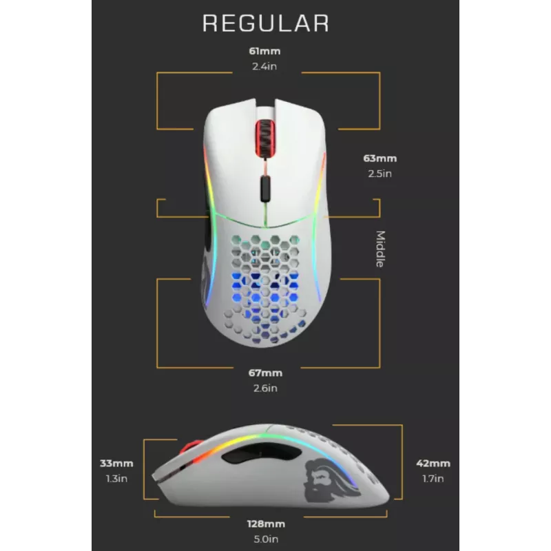 Glorious Gaming Glorious Model D Maus Regular (White)