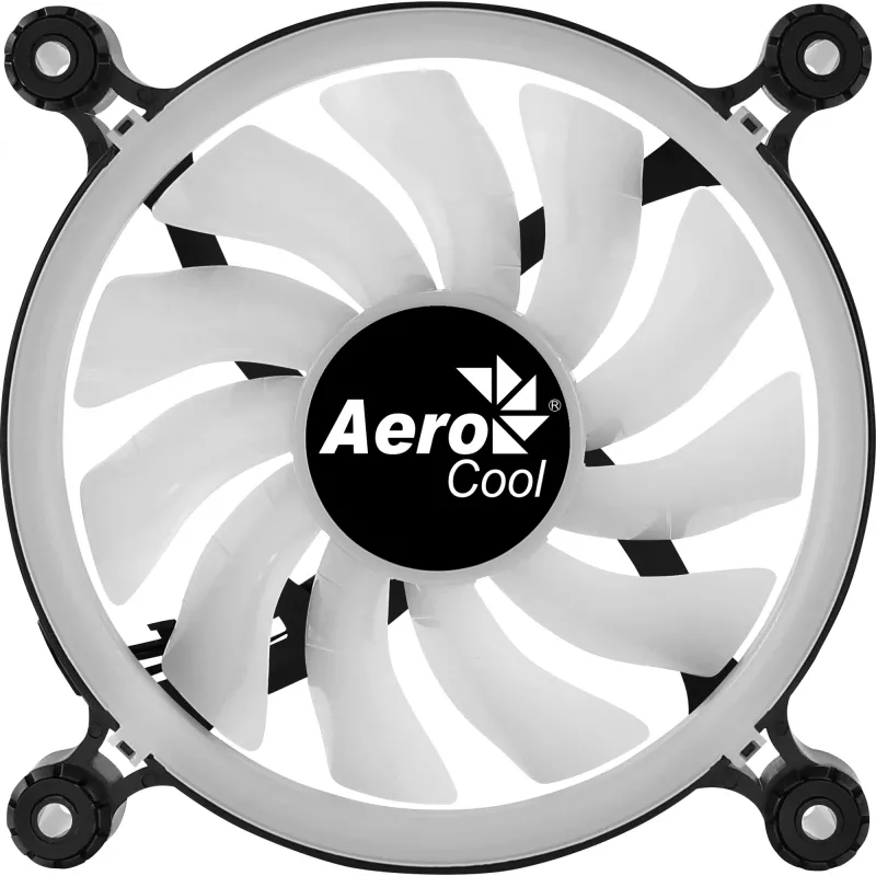 Aerocool PGS Spectro 12 FRGB 120-mm-Gehäuselüfter, Schwarz / durchscheinend