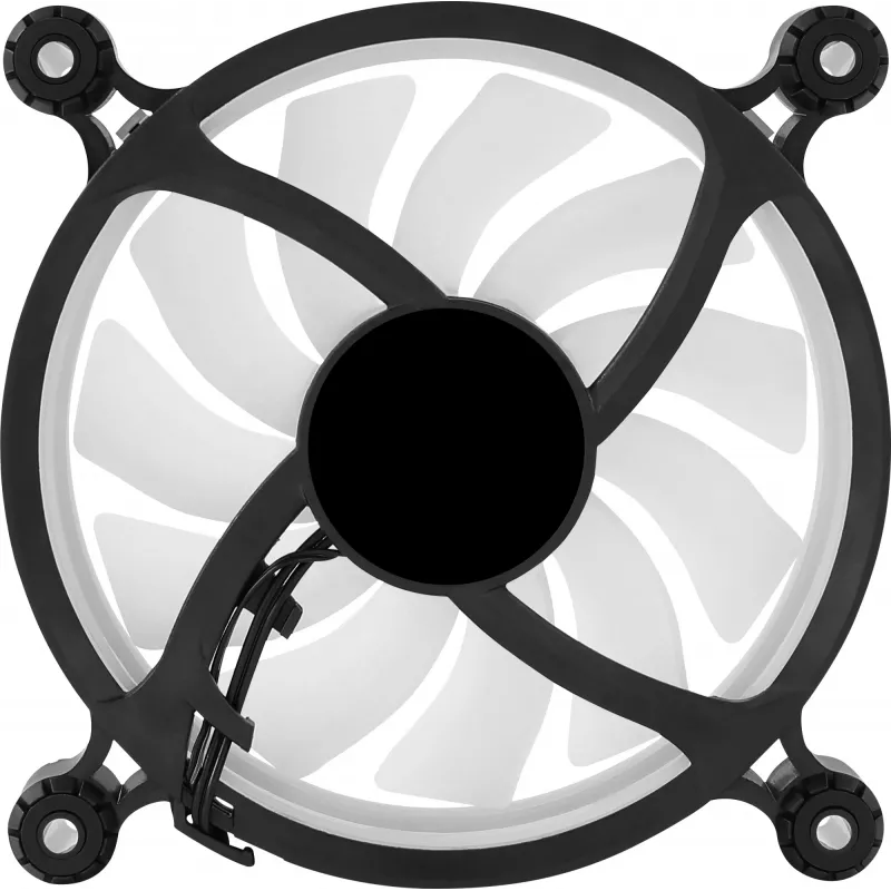 Aerocool PGS Spectro 12 FRGB 120-mm-Gehäuselüfter, Schwarz / durchscheinend