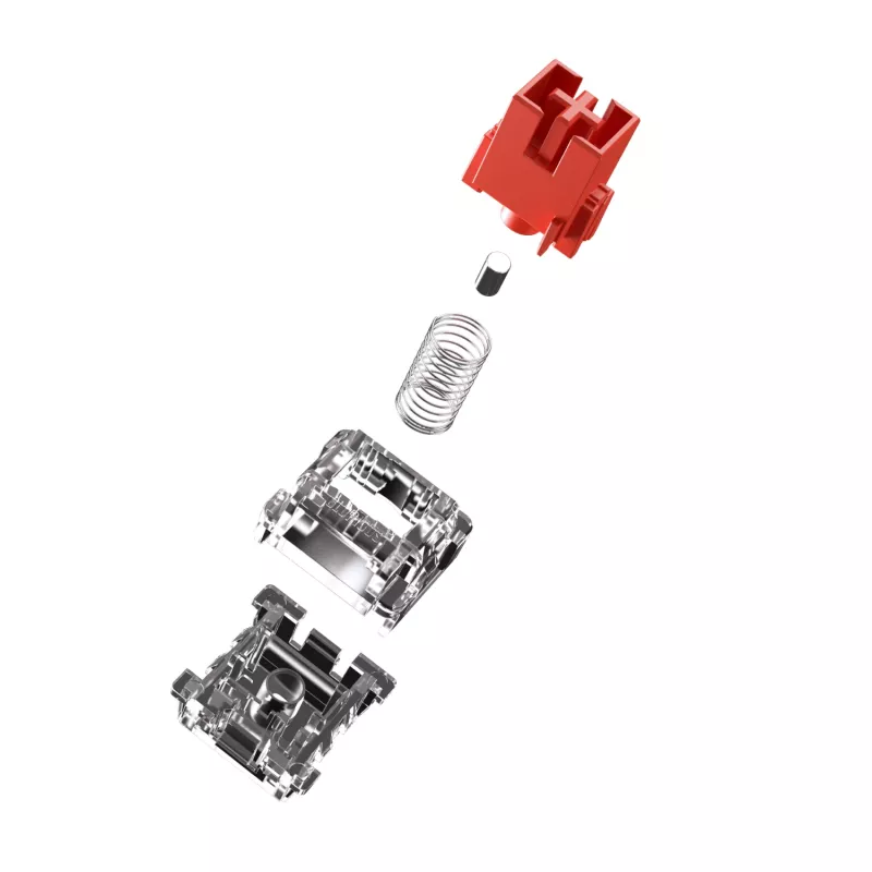 Tastatur switches GLORIOUS Fox HE — 36 Stück, Polycarbonat, rot durchscheinend, kompatibel mit GMMK 3 HE