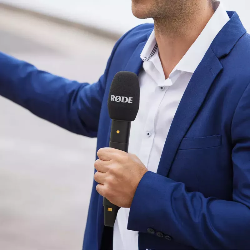 RØDE Interview PRO kabelloses Kondensatormikrofon, USB-C, 20 Hz–20 kHz, Schwarz