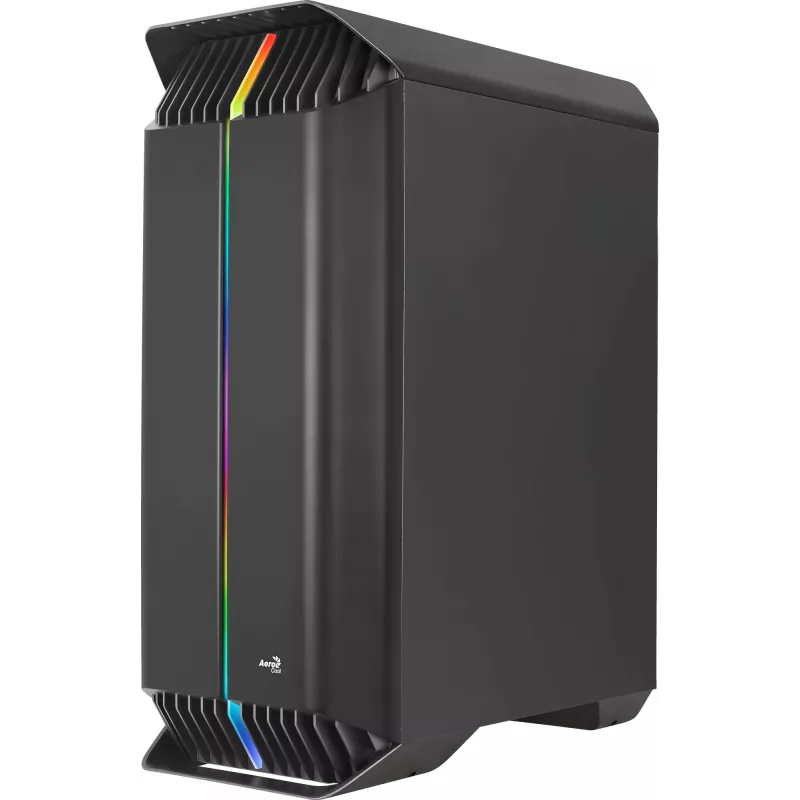 Aerocool GLADIATOR DUO ATX Gaming-Gehäuse 3x ARGB 12cm Lüfter, Midi Tower, PC, Schwarz, ATX, micro ATX, Mini-ITX, ABS, SPCC, Gaming