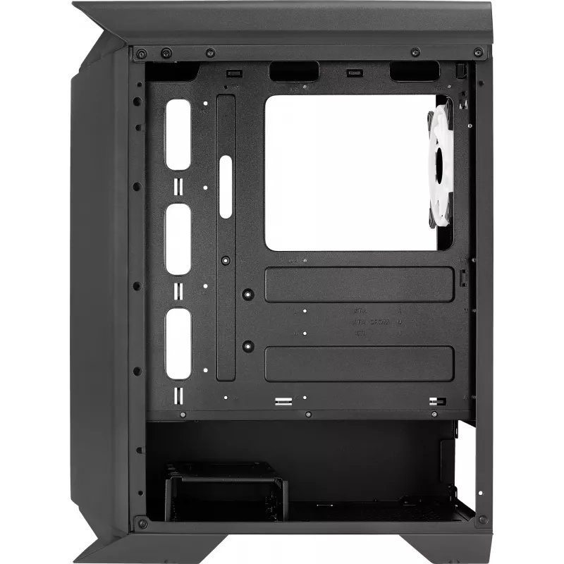 Aerocool GLADIATOR DUO ATX Gaming-Gehäuse 3x ARGB 12cm Lüfter, Midi Tower, PC, Schwarz, ATX, micro ATX, Mini-ITX, ABS, SPCC, Gaming