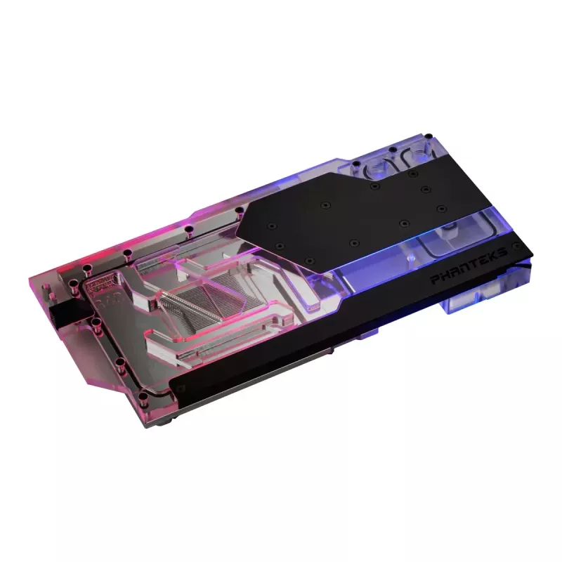 Wasserkühler + Backplate Phanteks Glacier G40 Acrylic Copper Schwarz Transparent