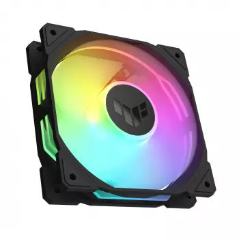 Lüfter ASUS TUF Gaming TR120 ARGB Reverse Triple Pack — 3×120 mm, 2200 U/min, PWM, 2,75 mmH2O, 16 LEDs, Schwarz