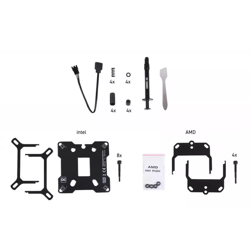 Wasserkühler Alphacool 13082 Messing Kupfer Schwarz 70mm