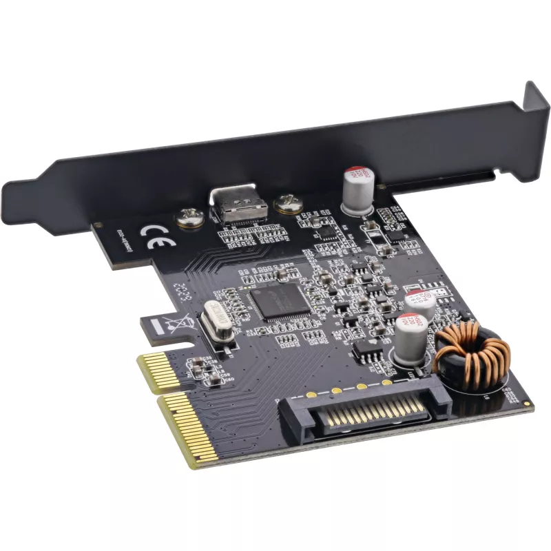InLine 76660F Schnittstellenkarte, PCIe x4, USB 3.2 Gen 2x2 (20 Gb/s), 1x USB-C, Low Profile