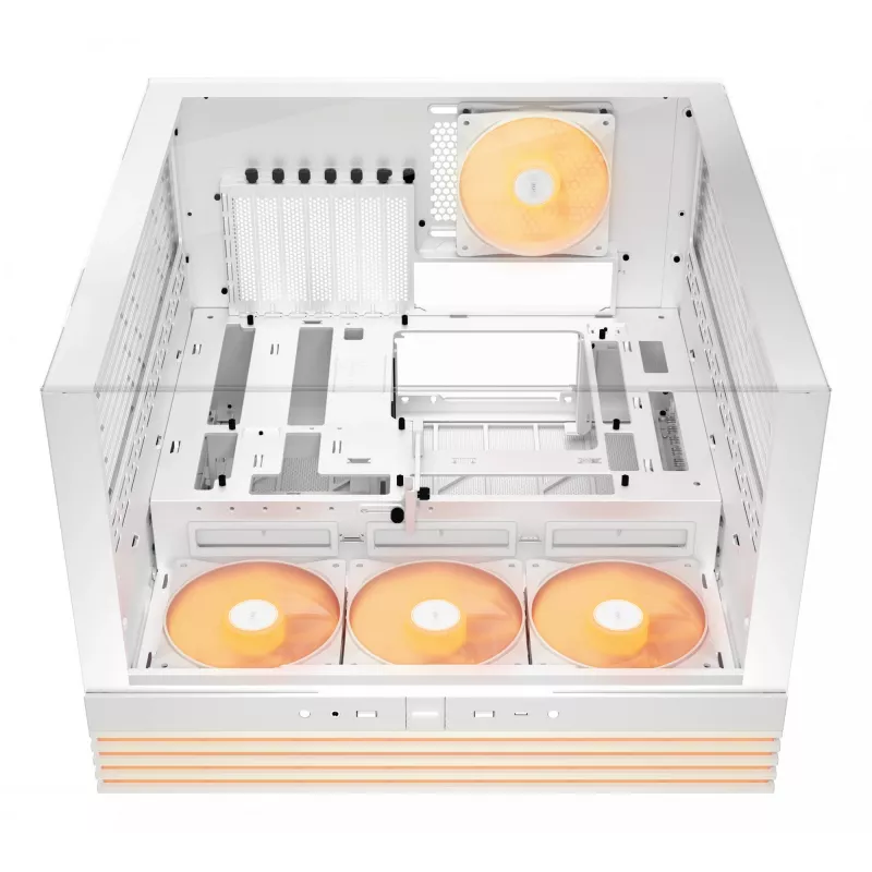 be quiet! Light Base 600 LX BGW68 Midi-Tower PC-Gehäuse, ATX, Seitenfenster aus gehärtetem Glas, ARGB, USB-C, Unterstützung für 360-mm-Radiator, weiß