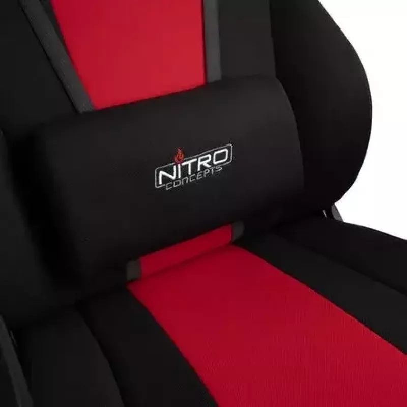 Gepolsterter Sitz Nitro Concepts E250 Schwarz Red Höhenverstellbar