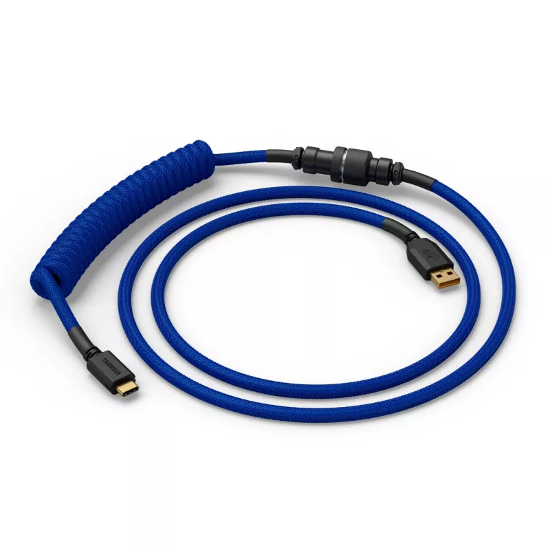 Spiralkabel USB GLORIOUS für mechanische Tastaturen, GMMK Cobalt Blue GLO-KB-ACC-CBL-COIL-CBLU