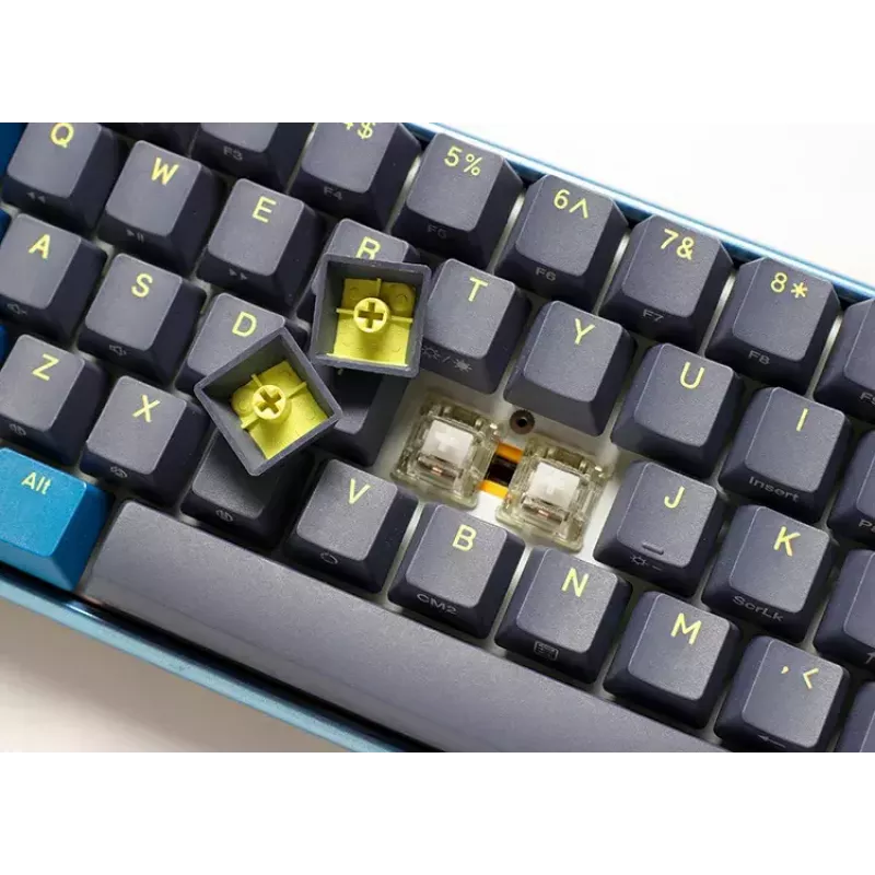Ducky One 3 Daybreak Mini Tastatur Gaming USB Deutsch Schwarz Blau Grün