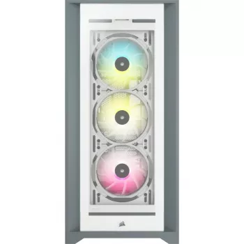 CORSAIR iCUE 5000X RGB - Tempered Glass Mid-Tower ATX PC Smart Case - Weiß