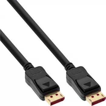 InLine DisplayPort 1.4 Kabel, 8K4K, schwarz, gold, 1,5 m
