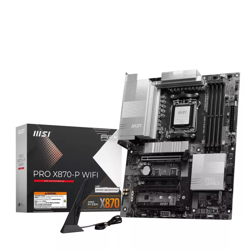 Motherboard MSI PRO X870-P WIFI, AMD X870, Sockel AM5, ATX