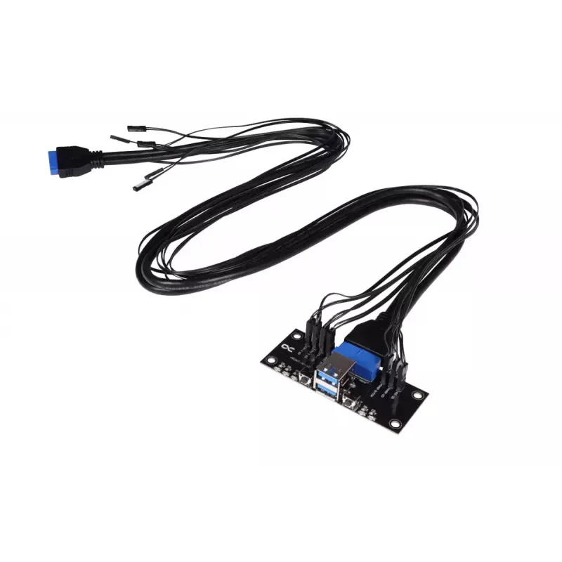 Alphacool ES Front-I/O-Panel mit USB 3.0 und Kabelsatz für Servergehäuse (25057)