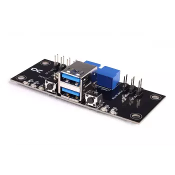 Alphacool ES Front-I/O-Panel mit USB 3.0 und Kabelsatz für Servergehäuse (25057)