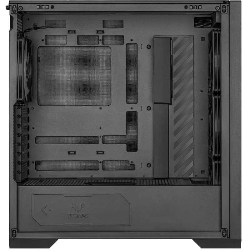 ASUS TUF Gaming GT302 ARGB 90DC00I0-B19000 Midi-Tower PC-Gehäuse, E-ATX, gehärtetes Glas, 4x 120-mm-ARGB-Lüfter, schwarz