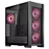 ASUS TUF Gaming GT302 ARGB 90DC00I0-B19000 Midi-Tower PC-Gehäuse, E-ATX, gehärtetes Glas, 4x 120-mm-ARGB-Lüfter, schwarz