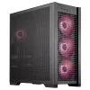 ASUS TUF Gaming GT302 ARGB 90DC00I0-B19000 Midi-Tower PC-Gehäuse, E-ATX, gehärtetes Glas, 4x 120-mm-ARGB-Lüfter, schwarz