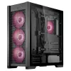 ASUS TUF Gaming GT302 ARGB 90DC00I0-B19000 Midi-Tower PC-Gehäuse, E-ATX, gehärtetes Glas, 4x 120-mm-ARGB-Lüfter, schwarz