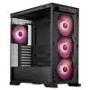 ASUS TUF Gaming GT302 ARGB 90DC00I0-B19000 Midi-Tower PC-Gehäuse, E-ATX, gehärtetes Glas, 4x 120-mm-ARGB-Lüfter, schwarz