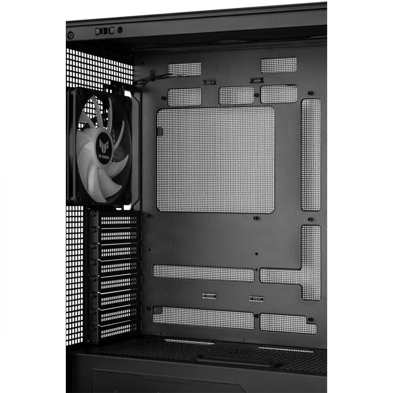 ASUS TUF Gaming GT302 ARGB 90DC00I0-B19000 Midi-Tower PC-Gehäuse, E-ATX, gehärtetes Glas, 4x 120-mm-ARGB-Lüfter, schwarz