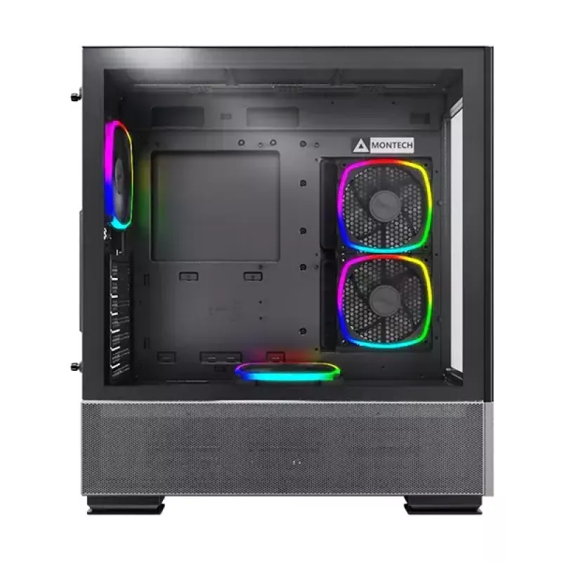 PC-Gehäuse Montech SKY TWO Midi Tower Schwarz