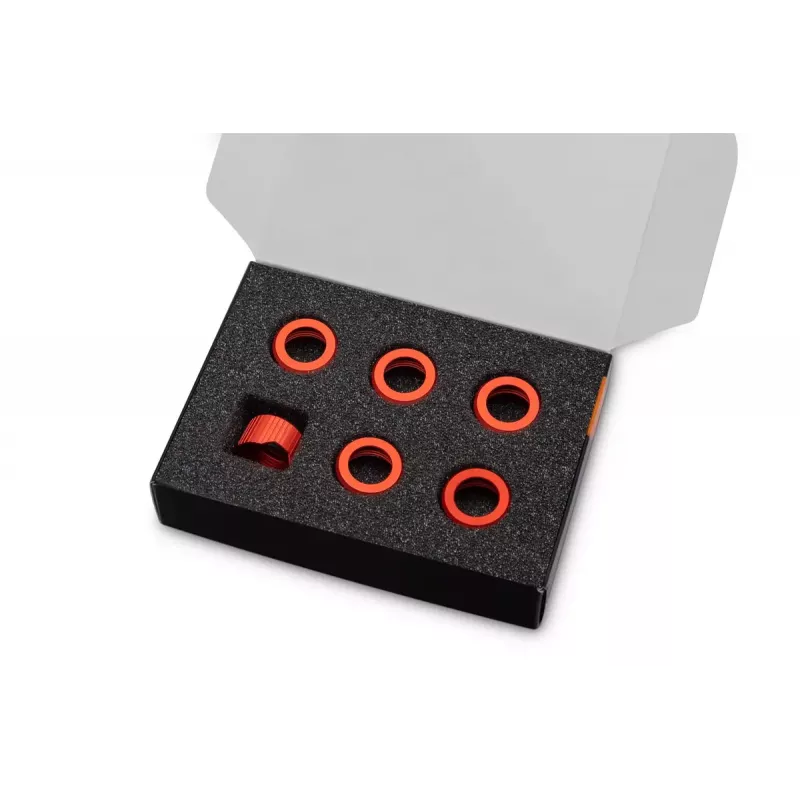 Kompressionsring EK Water Blocks Aluminium Rot 6 Stück