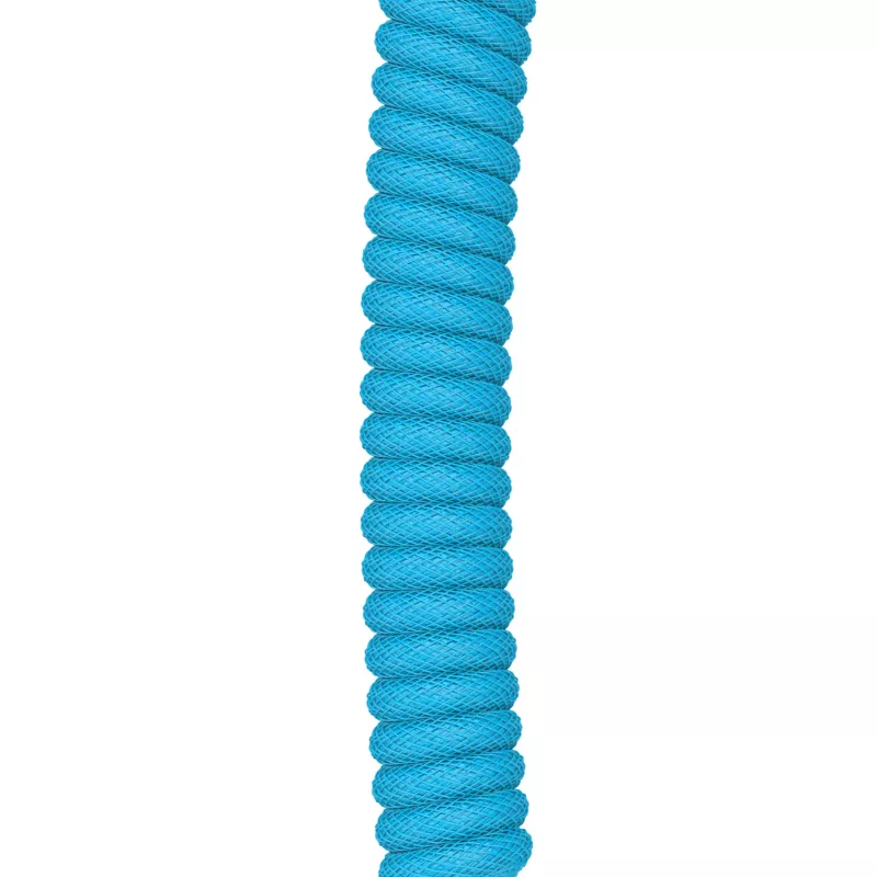 Glorious GMMK Coiled Cable Electric Blue Spiralkabel, USB-C auf USB-A