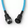 Glorious GMMK Coiled Cable Electric Blue Spiralkabel, USB-C auf USB-A