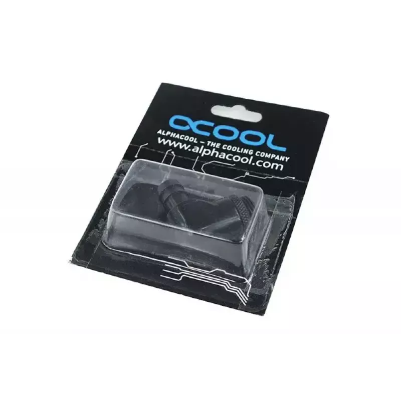 Fitting Alphacool 17136 Messing Schwarz 35 mm Breite 17 mm Tiefe 29 mm Höhe