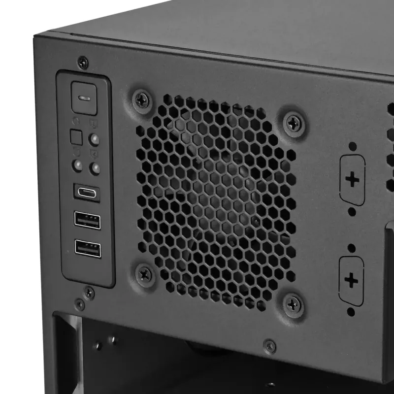 Server-Rack Silverstone RM46-502-I Schwarz ATX 1x80mm-Lüfter